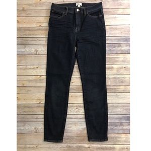 J. Crew Lookout High Rise Skinny Jeans Dark Wash